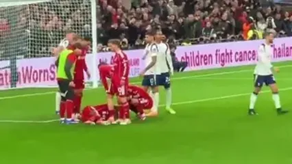 ویدئو: نگرانی کیه‌زا از مصدومیت ایساک مقابل تاتنهام