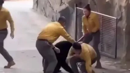 حمله وحشتناک خرس به نگهبان پس از اجرای نمایشی در چین
