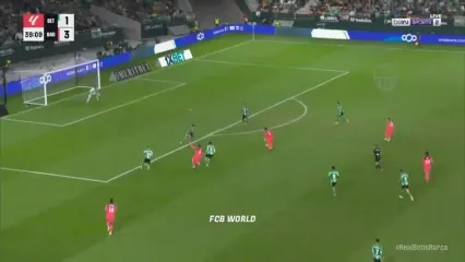 ویدیو: گل چهارم بارسلونا به رئال بتیس توسط فران تورس