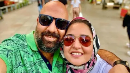 علی اوجی: سر فیلم برداری با نرگش خندیدیم و من گفتم با من ازدواج می کنی... بعد به مامانش گفتم و تو مشهد ازش بله گرفتم و شب یلدا رفتیمم خواستگاری...!