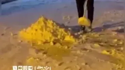 برف بازی علیرضا بیرانوند در تبریز