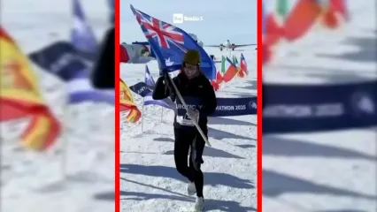 فیلم پیروزی اترین دیریسدیل در دو ماراتن قطب جنوب