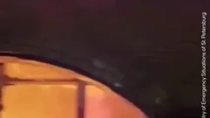انفجار و آتش‌سوزی در بازار بزرگ سن‌پترزبورگ +‌ویدئو