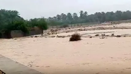 طغیان رودخانه شهرستان گراش استان فارس