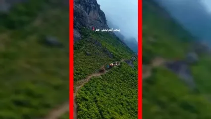فیلم پیاده روی در مسیر باریک تالش گیلان