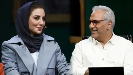 تیکه خنده‌دار مهران مدیری به رویا میرعلمی: ما به اینا با این سر و سیبیل و فوکول و اپول شماره می‌دادیم!