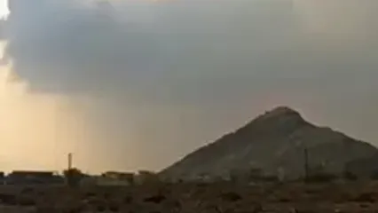 رعدوبرق عجیب در آسمان غرب هرمزگان