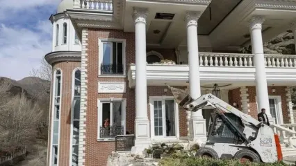 وضعیت ویلای لاکچری شخص معروف پس از تخریب