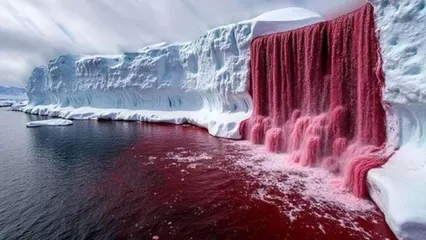 راز آبشار خون در جنوبگان، چرا یخ خون می‌ریزد؟