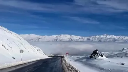 فیلم جاده جدید طالقان پس از بارش برف