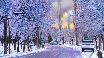 زاویه‌ ای چشم‌ نواز از ارتفاعات برفی اردبیل