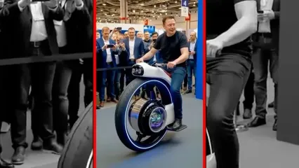 فیلم موتور سیکلت و خودرو آینده ایلان ماسک