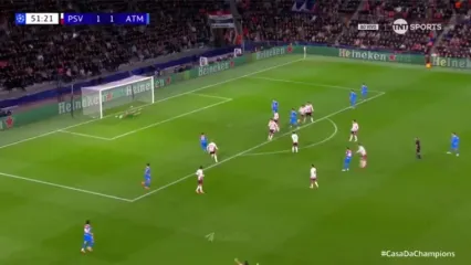 ویدیو: گل دوم اتلتیکو مادرید به آیندهوون توسط دیوید هانکو