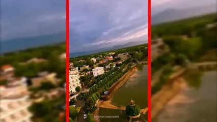 فیلم هوایی از مناظر زیبای لنگرود