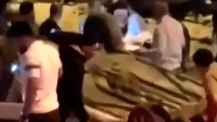 فیلم تصادف زنجیره ای در قشم