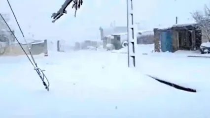 فیلم مناظر زمستانی و سفیدپوش شهرستان بوکان