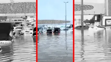 فیلم سیلاب گسترده در جده پس از بارندگی‌های پی در پی