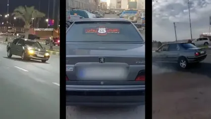 حرکات نمایشی 360 درجه ای پرخطر پژو پارس در کرمان / خودرو توقیف و راننده به مرجع قضایی معرفی شد