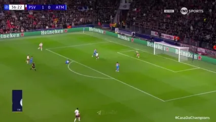 ویدیو: گل اول اتلتیکو مادرید به آیندهوون توسط آلوارز