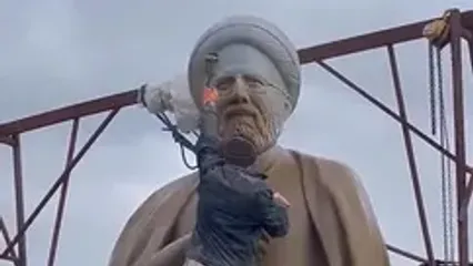 مجسمه دیدنی شهید رئیسی در اردبیل