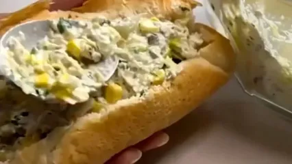 آموزش درست کردن ساندویچ مرغ و قارچ