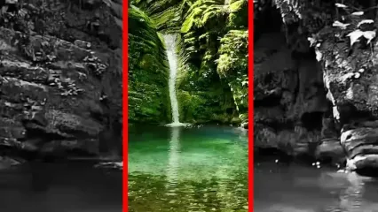 فیلم مناظر دیدنی آبشار کیامید در مازندران