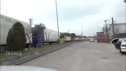 ادامه ترافیک کامیون‌ها در مرز آستارا