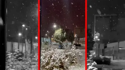 فیلم بارش برف در قیدار زنجان