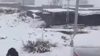 بارش برف پاییزی در آذربایجان‌غربی