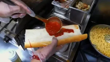 غذای خیابانی در آمریکا؛ ساندویچ مرغ و هات داگ در نیویورک