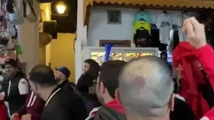 ویدئو: هیجان هواداران تونس در خیابان‌های رباط