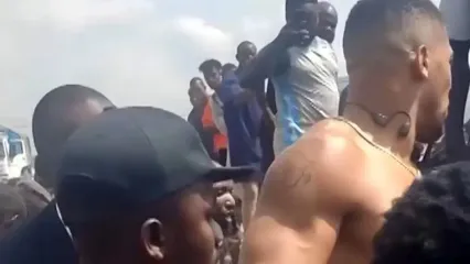 فیلم تصادف مرگبار در نیجریه و جان سالم بردن آنتونی جاشوا