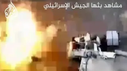 فیلم حمله پهپادی اسرائیل به فرمانده ارشد حماس