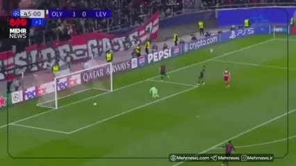 گل طارمی به بایرلورکوزن در لیگ قهرمانان اروپا