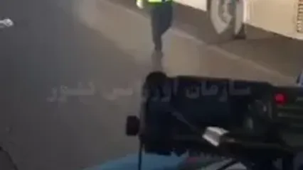 اولیو فیلم منتشر شده از برخورد ۱۹ خودرو در محور «قزوین ـ زنجان»