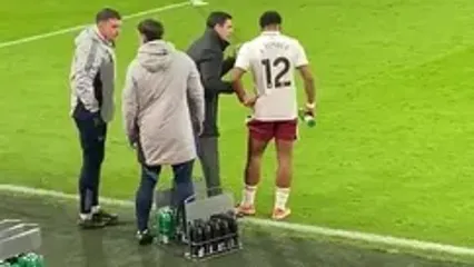 ویدئو: دستورات سری به تیمبر همزمان با گل دکلان رایس