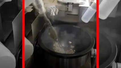 فیلم افتتاح رستوران کاملاً هوشمند با ربات های آشپز در چین