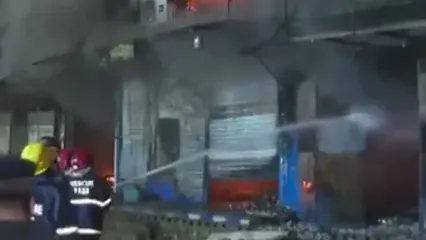 آتش‌سوزی مهیب در پاکستان