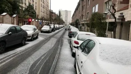 بارش برف، شمال تهران را سفیدپوش کرد