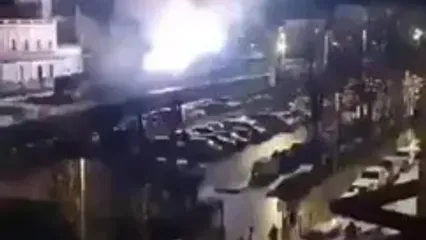 ویدئویی از محل تصادف هولناک قطارهای پرسرعت