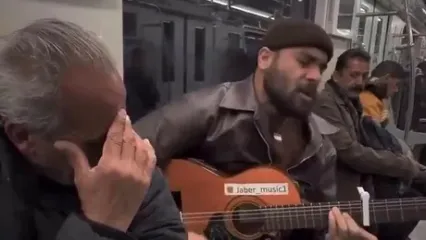 ویدئویی از متروی تهران که کاملا شبیه این روزهاست