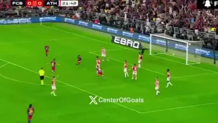 گل اول بارسلونا به اتلتیک بیلبائو توسط فران تورس