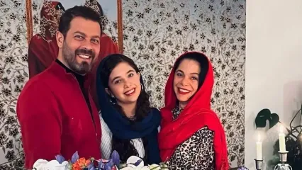 چیدمانِ گیلانی خانه پژمان بازغی در وسط تهران / پرده های زیبای رنگی رنگی با سلیقه دخترانه نفس بازغی