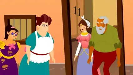 انیمیشن دختر تنبل و دختر سخت کوش