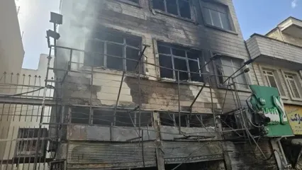 مرگ تلخ مرد جوان در آتش‌سوزی مغازه مکانیکی در مجیدیه تهران