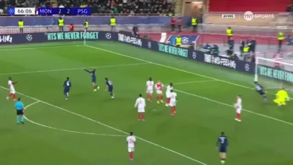 ویدیو: گل سوم پاری سن ژرمن به موناکو توسط دوئه