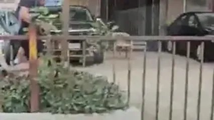 ورزش صبحگاهی ماکرون با عینک دودی در بمبئی آلوده سوژه شد!