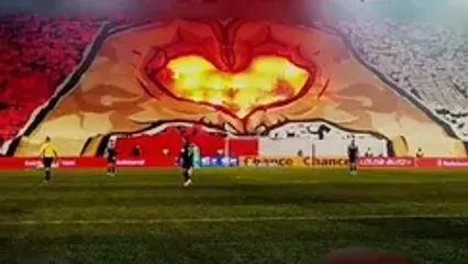 ویدئو: تیفوی رمانتیک هواداران اسلاویا به مناسبت روز عشق