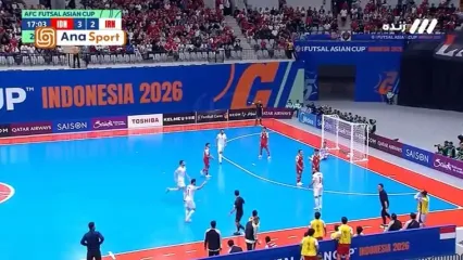 گل سوم تیم ملی فوتسال ایران به اندونزی توسط احمد عباسی / ایران 3-3 اندونزی