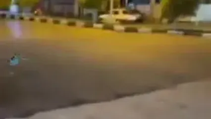 وضعیت عجیب یک سرعت‌گیر در شیراز و پرواز اتوبوس‌ و پژو ۲۰۷